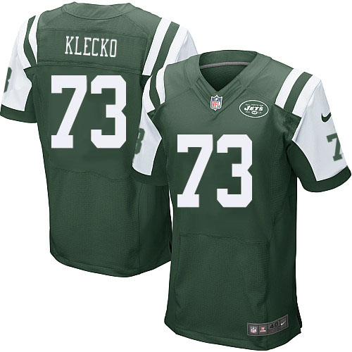 Men's Elite Joe Klecko Nike Jersey Green Home - #73 NFL New York Jets